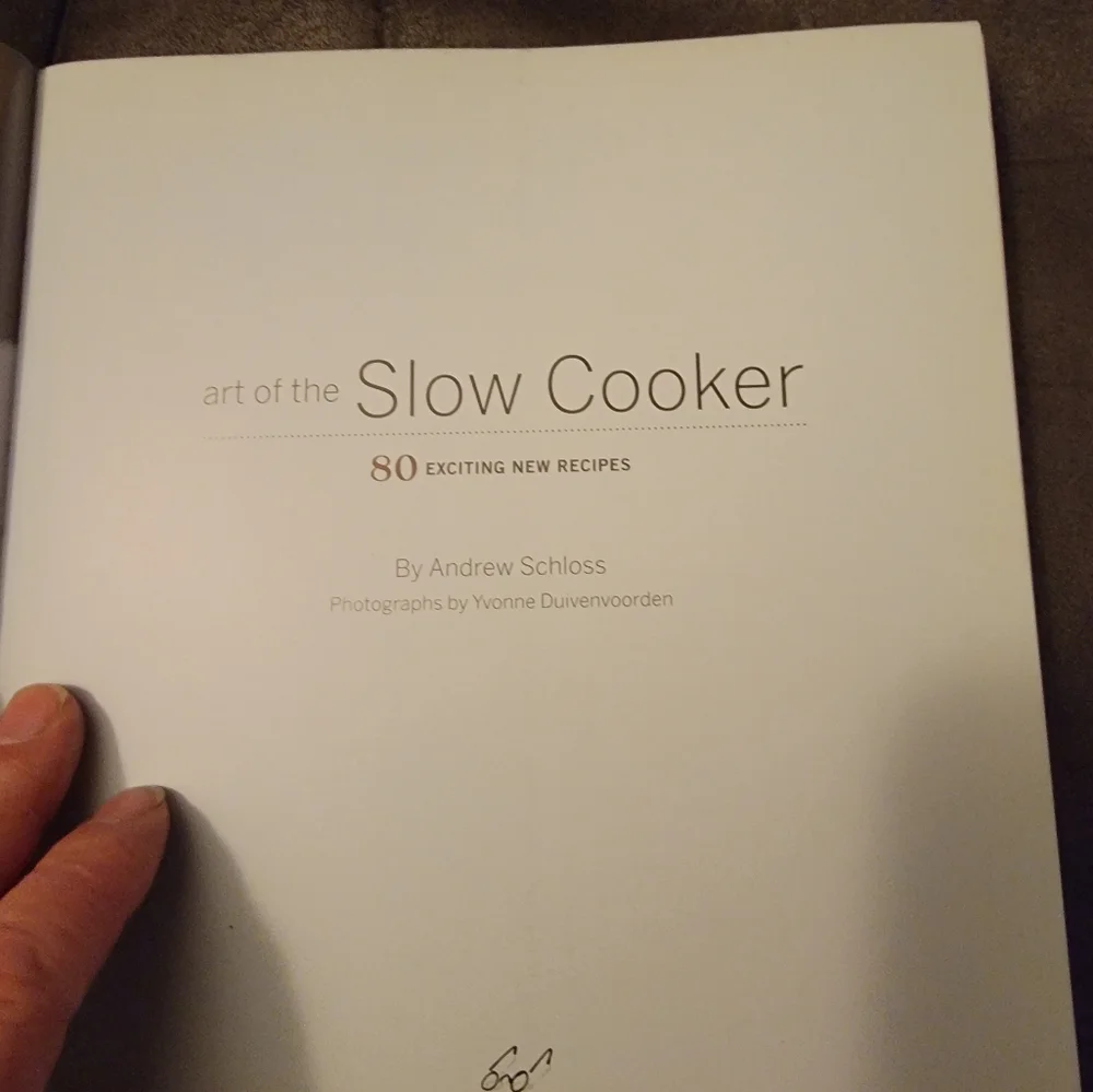 Art of the Slow Cooker by Andrew‎ Schloss